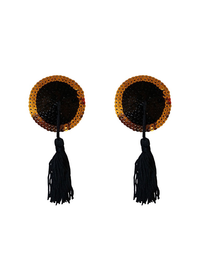 Golden Sequin Pasties W/ Tassels Golden Sequin Pasties W/ Tassels